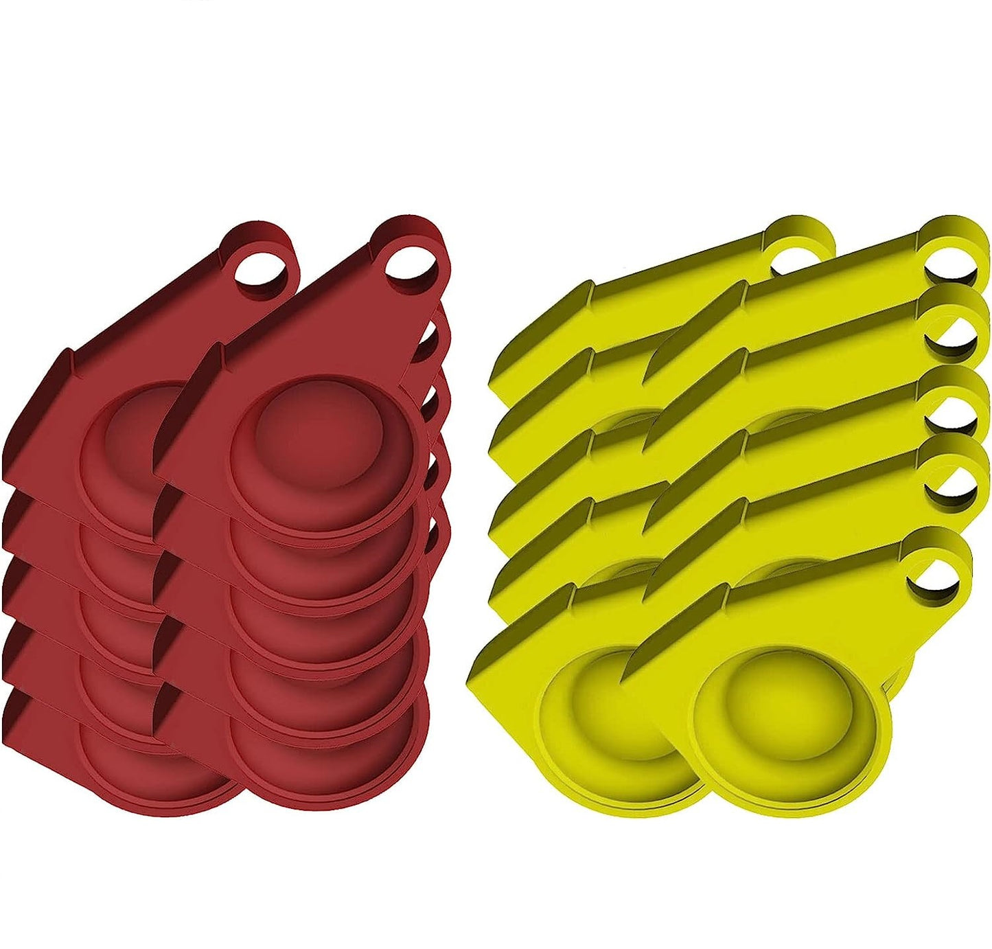 Staubkappe für Kupplungskopf – Rot & Gelb – Druckluftkopf Ersatzdeckel für LKW & Traktor – 1er / 5er / 10er Set | R-Satz Shop