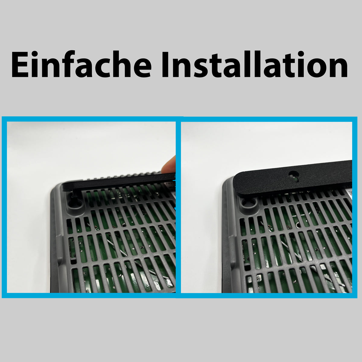 R-Satz Shop Wandhalterung passend für Fritzbox 6660 Cable, 6670 Cable, 7530 AX, 7590 AX