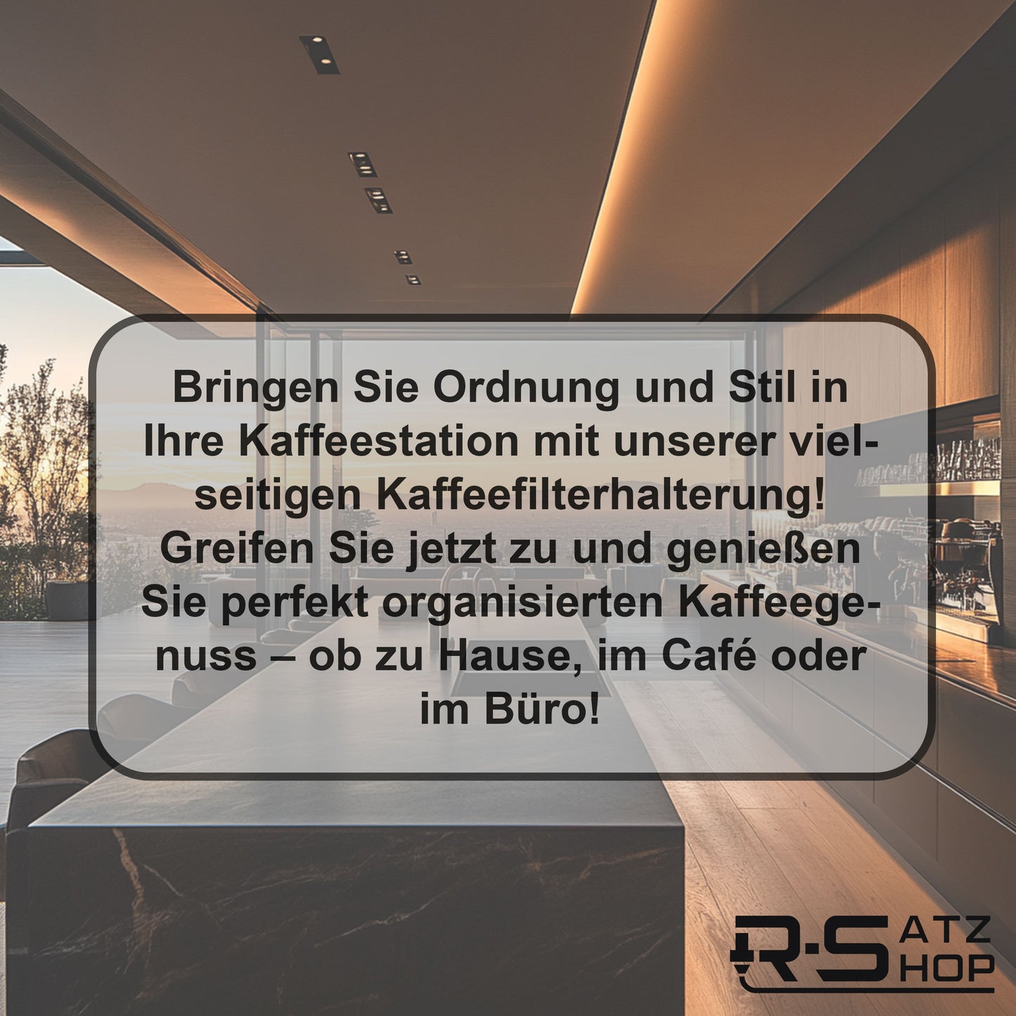 R-Satz Shop Kaffeefilterhalter Ständer für Kaffeefilter Aufbewahrung Wandhalter Papierfilter