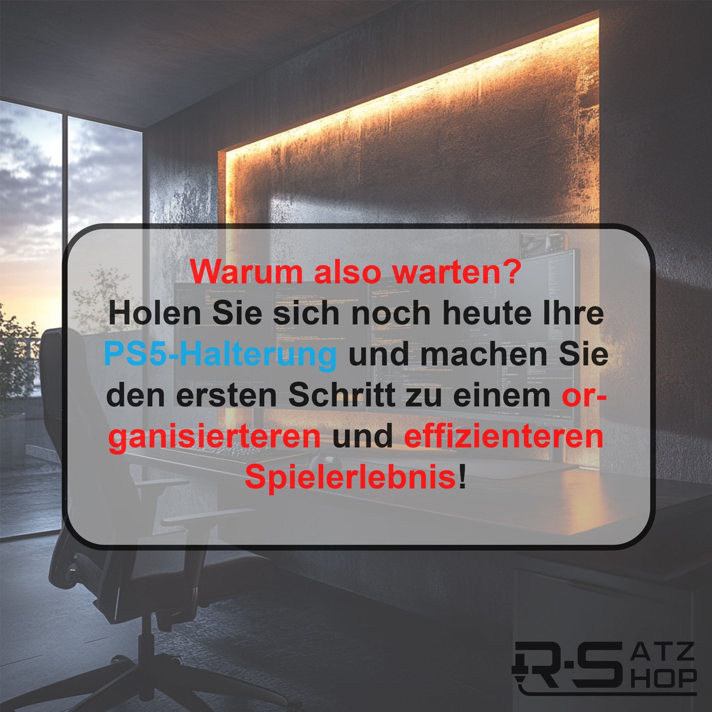 R-Satz Shop Tisch Halterung passend für Playstation 5