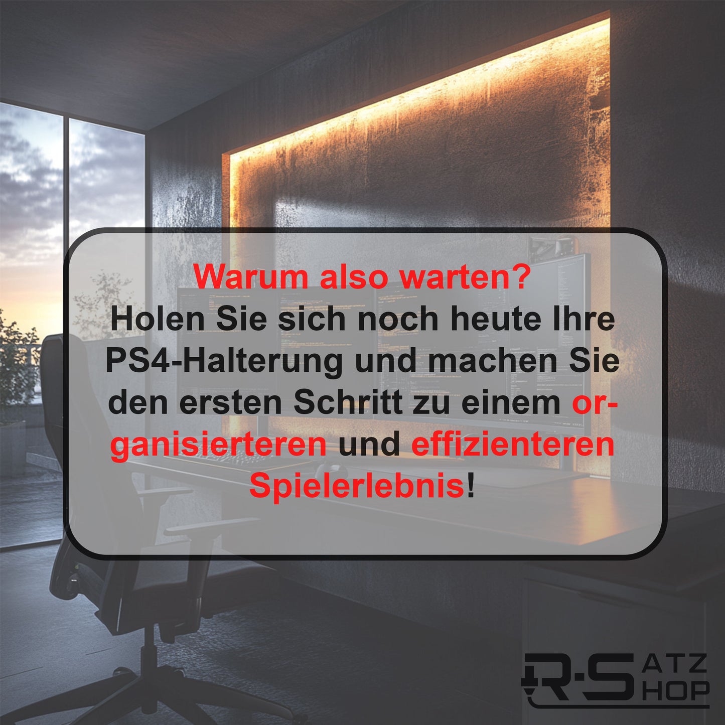 R-Satz Shop Tisch Halterung passend für Playstation 4