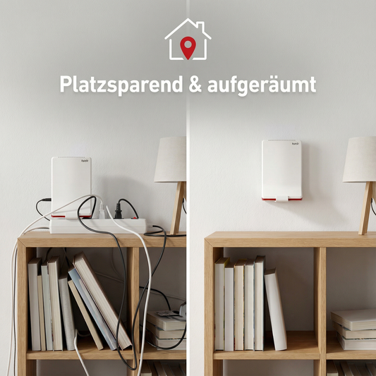 Wandhalterung passend für AVM Fritz Repeater 6000 & 3000 AX – Robuste Wandmontage inkl. Montagematerial | R-Satz Shop