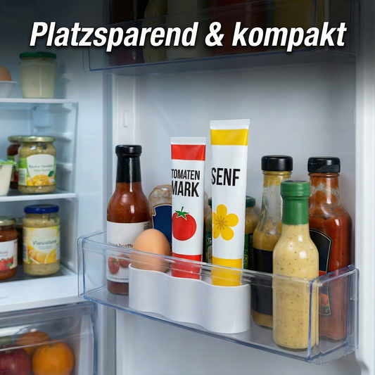 Tubenhalter für Kühlschrank – Platzsparender Tuben- & Eierhalter | R-Satz Shop