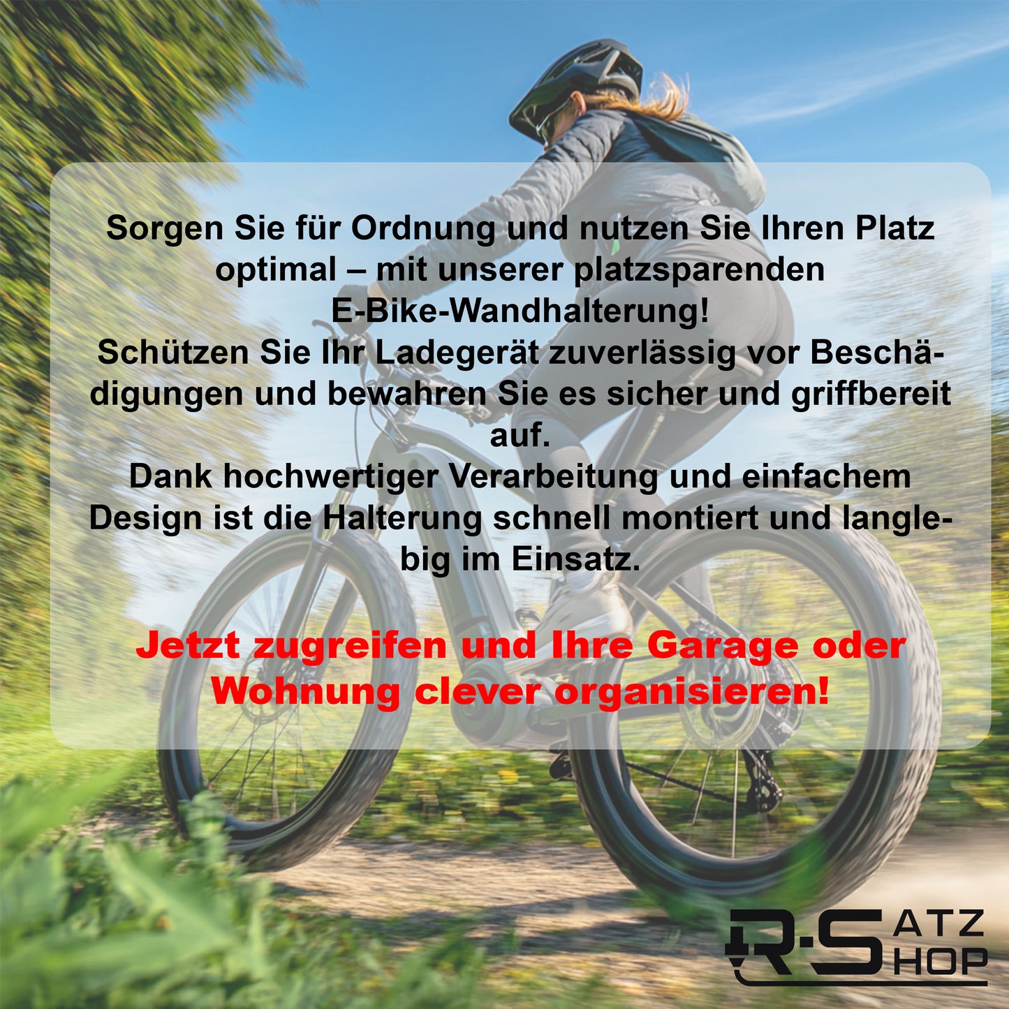 R-Satz Shop Wandhalterung passend für Bosch e-Bike Ladegerät