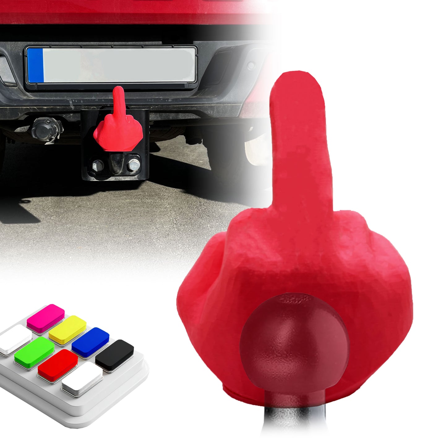 R-Satz Shop Abdeckkappe Anhängerkupplung Mittelfinger