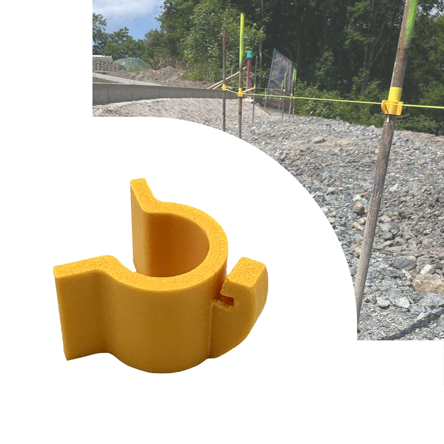 Richtschnurhalter Set für präzise Schnurfixierung – Schnurspanner in Sets (25, 50, 100 Stück) für Gartenbau und Bauprojekte