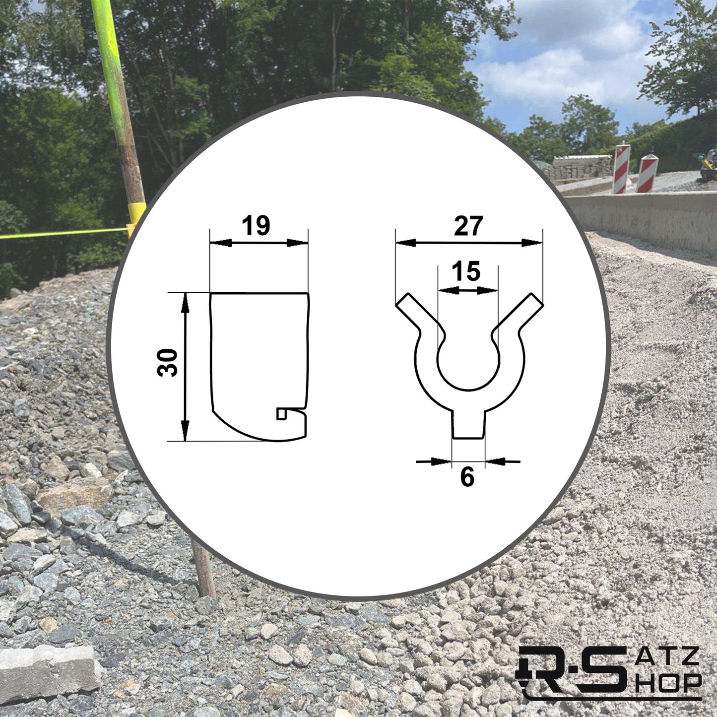 Richtschnurhalter Schnurpfähle