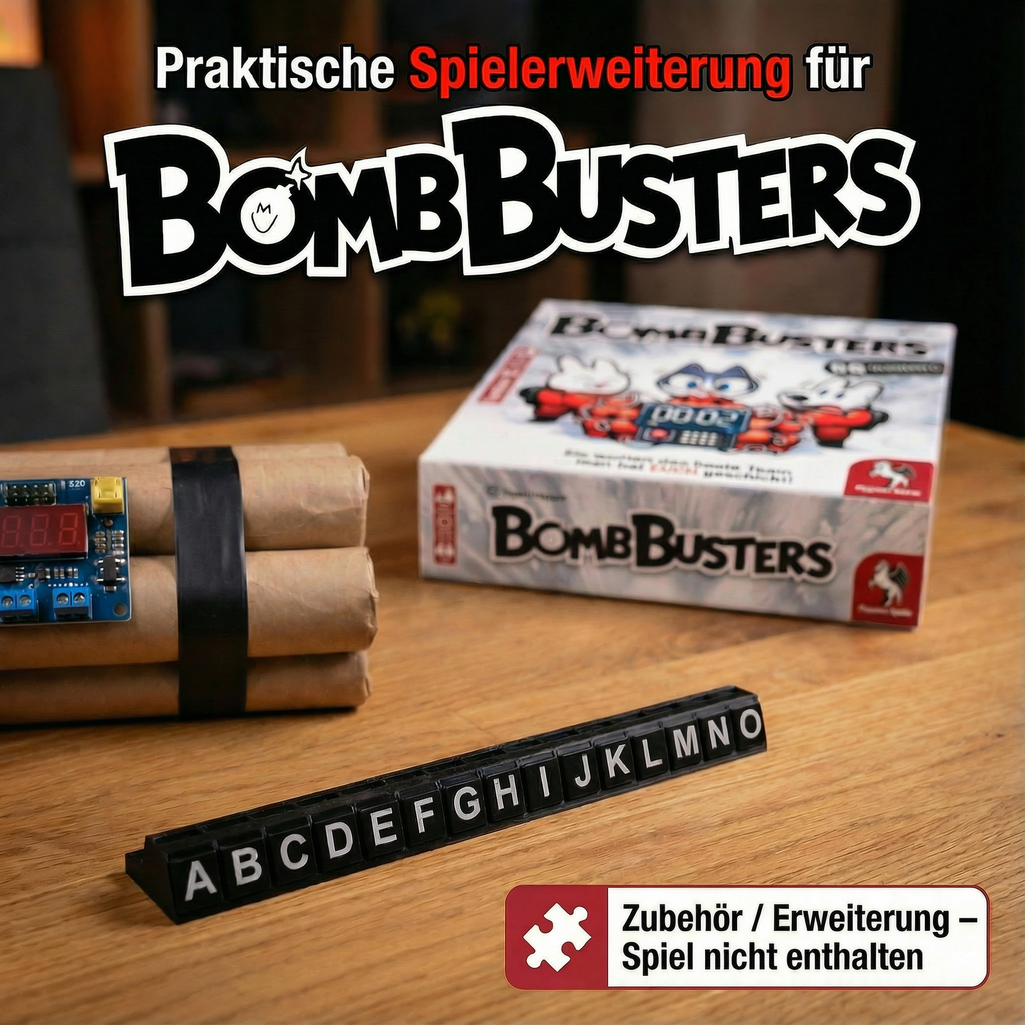 Kabelhalter für Bomb Busters – 5er Set Organizer für Kabelplättchen – Kompatibel mit Spiel des Jahres 2025 | R-Satz Shop