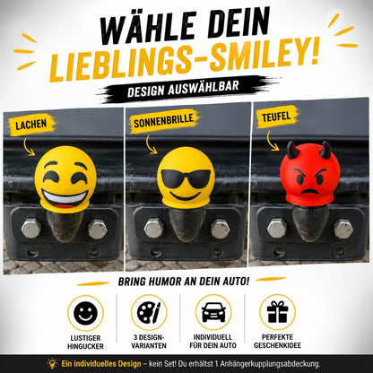 Smiley Anhängerkupplung Abdeckung – AHK Schutzkappe 50 mm