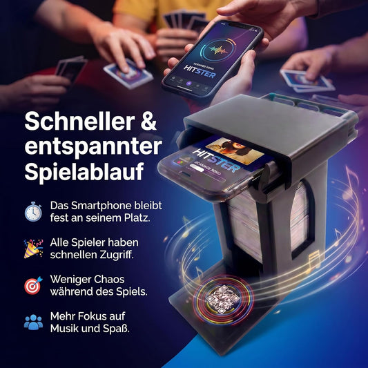Hitster Turm – Handyhalterung & Kartenhalter passend für Hitster