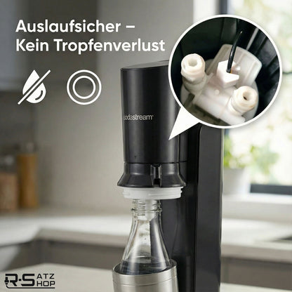 2er Set Ersatzmutter für Sodastream Crystal 1.0 & 2.0 – Verschluss Ersatzteil Weiß | R-Satz Shop