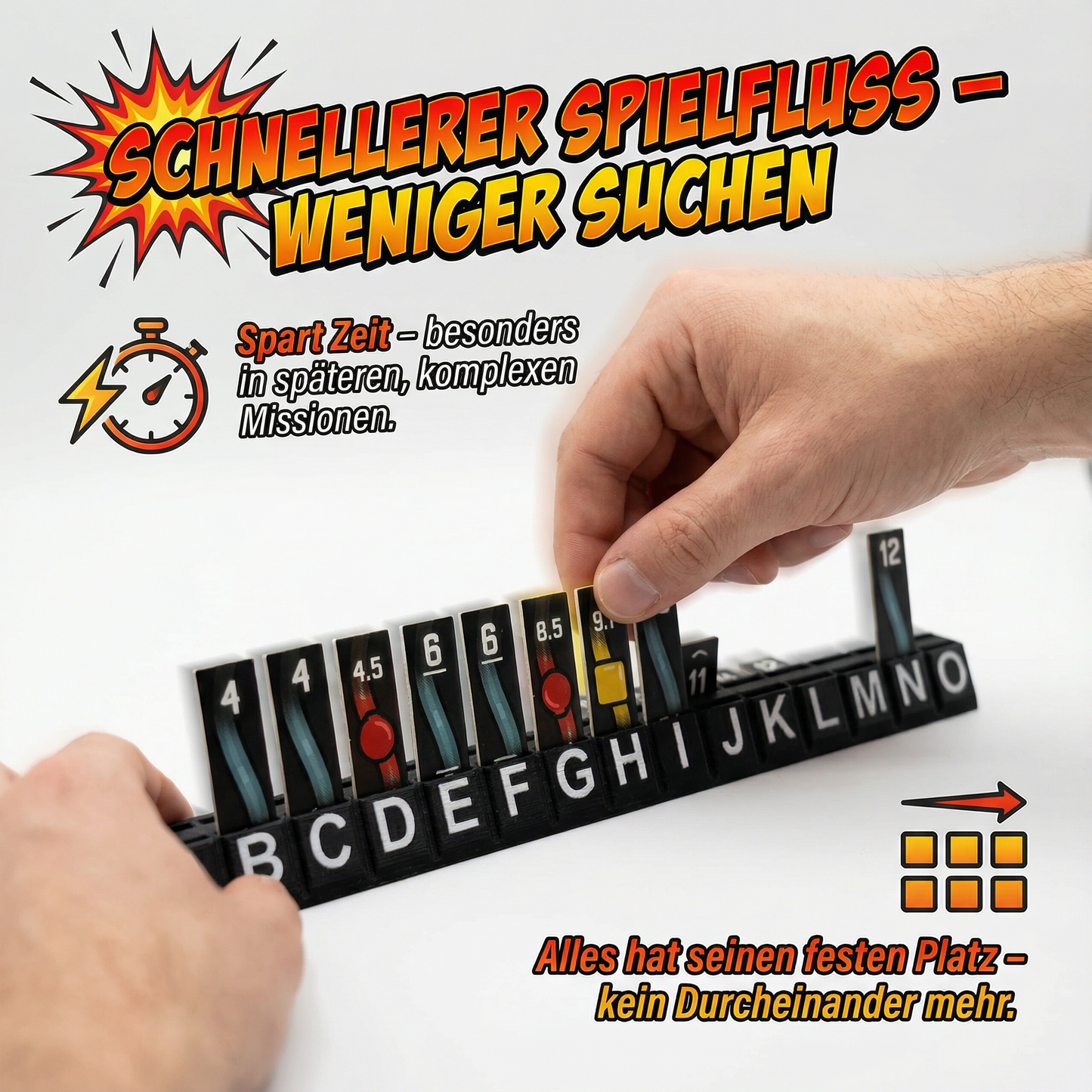 Kabelhalter für Bomb Busters – 5er Set Organizer für Kabelplättchen – Kompatibel mit Spiel des Jahres 2025 | R-Satz Shop