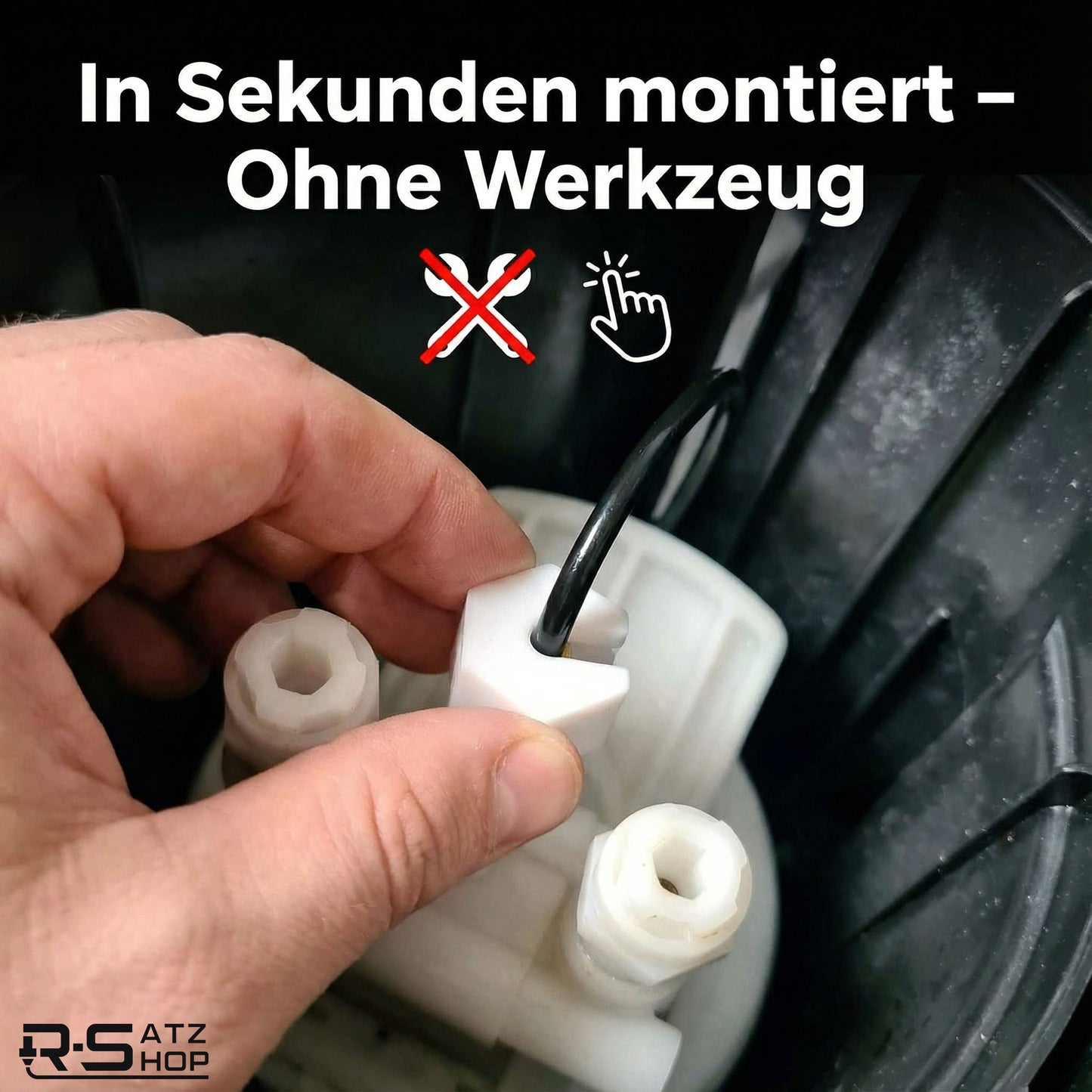 2er Set Ersatzmutter für Sodastream Crystal 1.0 & 2.0 – Verschluss Ersatzteil Weiß | R-Satz Shop