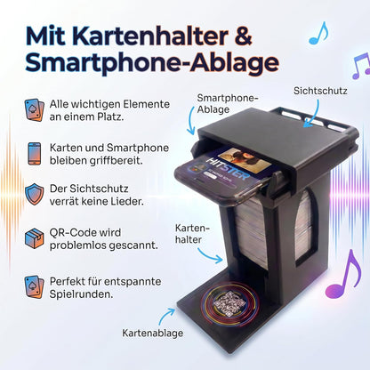 Hitster Turm – Handyhalterung & Kartenhalter passend für Hitster