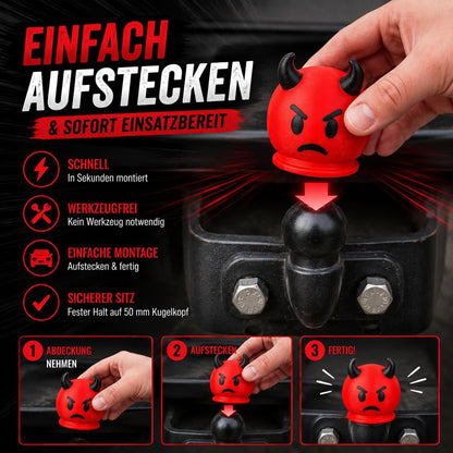Smiley Anhängerkupplung Abdeckung – AHK Schutzkappe 50 mm