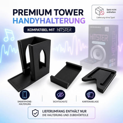 Hitster Turm – Handyhalterung & Kartenhalter passend für Hitster