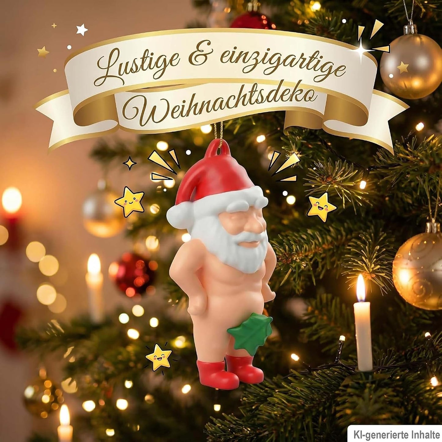 Lustige Weihnachtsmann Anhänger