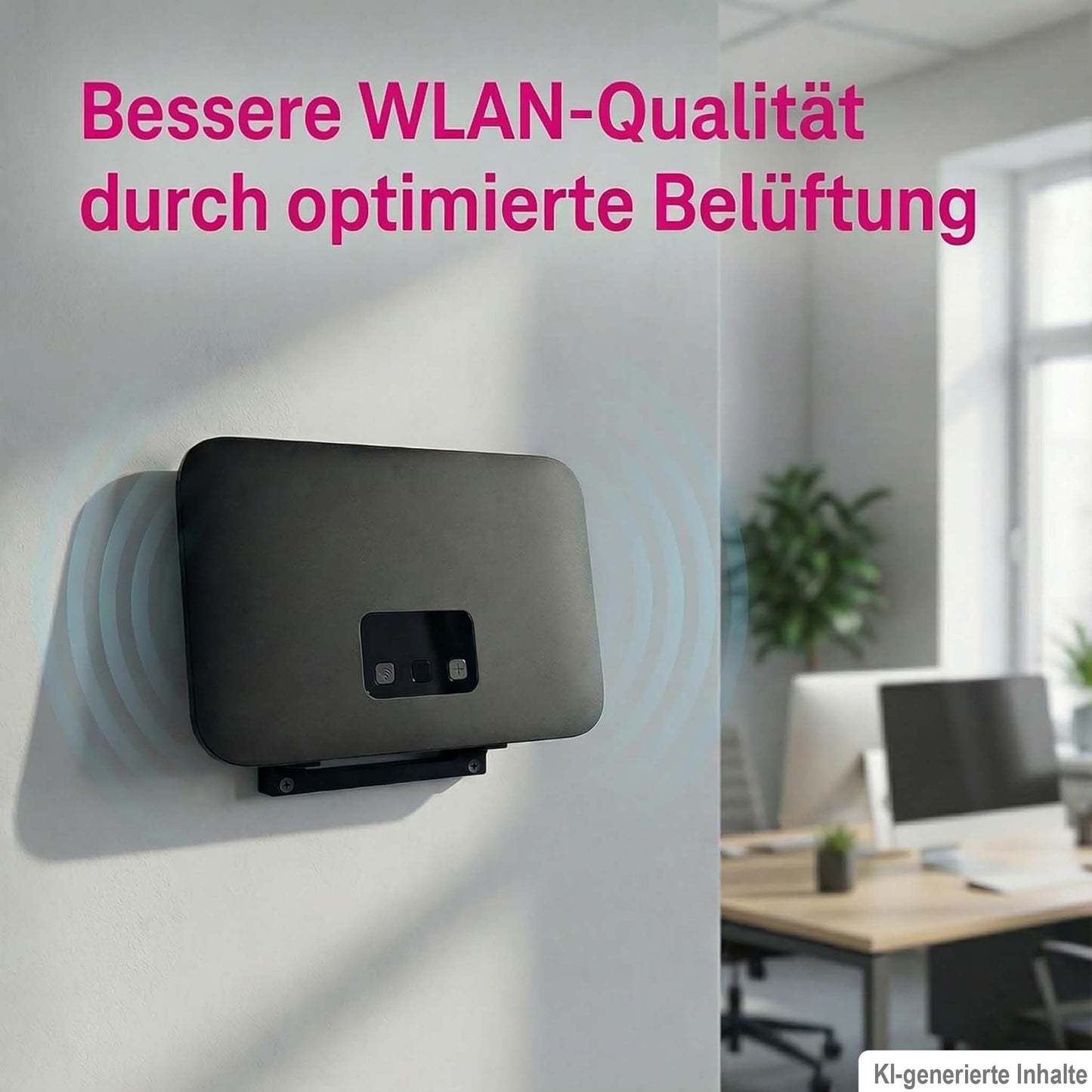 R-Satz Shop Wandhalterung passend für Telekom Speedport Smart 4 Router - Halter WLAN Wandhalter Smart Halterung - Schwarz