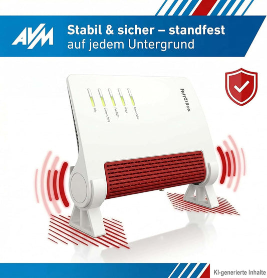 Standfuß Ständer passend für FritzBox 5590 Fiber, 6670 Cable, 7590 AX & 7690 – 2er Set | R-Satz Shop
