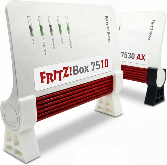 Standfuß Ständer passend für Fritzbox 7510 und 7530 AX AVM (2er Set) - Halter Halterung Router Modem - Made by R-Satz Shop