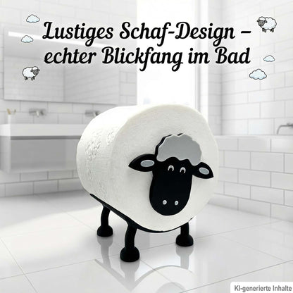 Toilettenpapierhalter Schaf (3 Stück) für 38 und 42mm Rollen - Toilettenschaf, Toilettenpapier, Klorollenhalter, Klopapierhalter Aufbewahrung oder als Geschenk - Made by R-Satz Shop