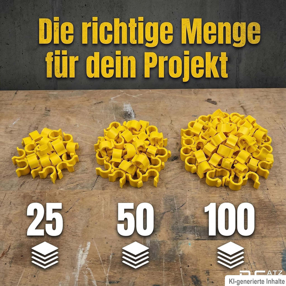 Richtschnurhalter Set für Schnurpfähle – Seilführung & Schnurspanner – 25/50/100 Stück | R-Satz Shop