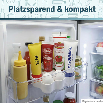 Tuben- & Eierhalter 2-in-1 – Kühlschrank-Organizer für 6 Tuben oder 6 Eier - Ordnung made by R-Satz Shop