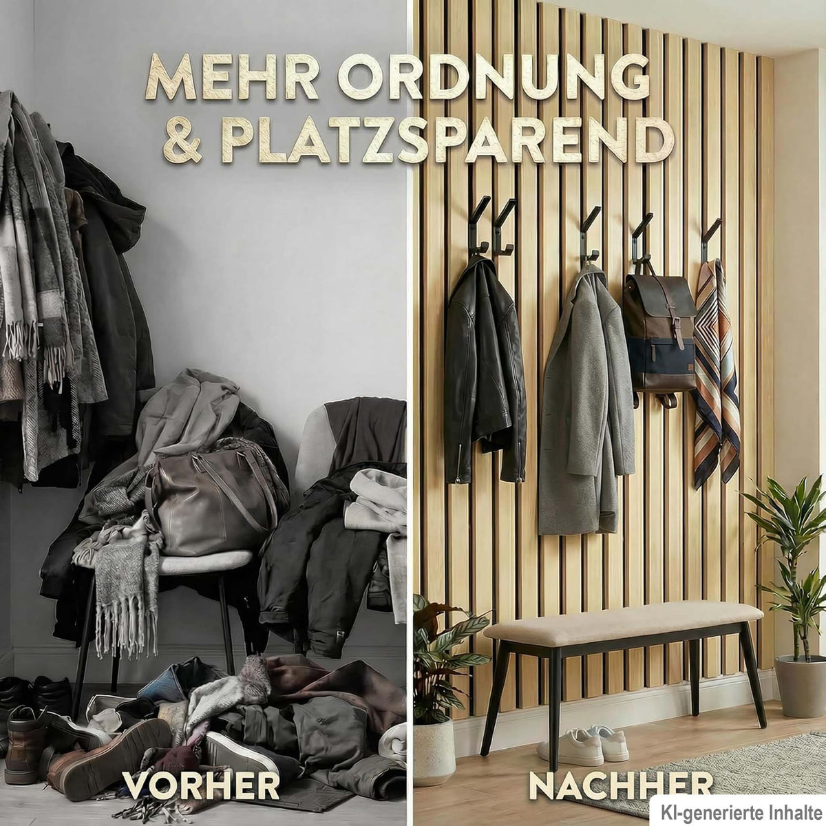 10er Set Haken für Akustikpaneele – Wand- & Kleiderhaken inkl. Schrauben | R-Satz Shop