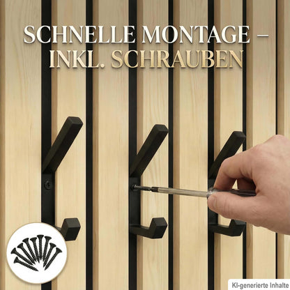 10er Set Haken für Akustikpaneele – Wand- & Kleiderhaken inkl. Schrauben | R-Satz Shop