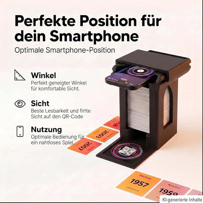 Hitster Turm – Handyhalterung & Kartenhalter passend für Hitster