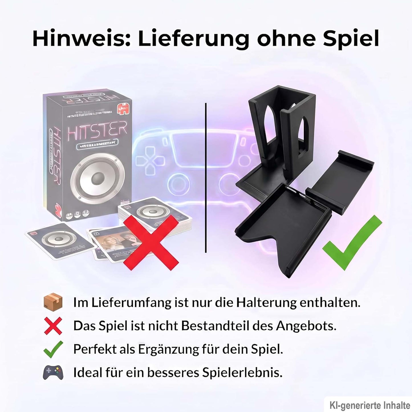 Hitster Turm – Handyhalterung & Kartenhalter passend für Hitster