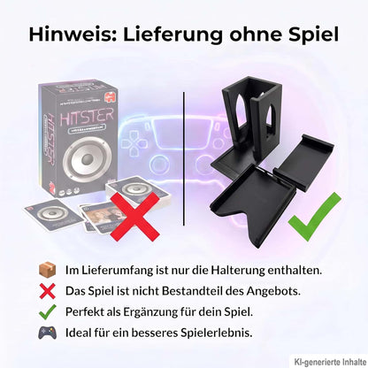 Hitster Turm – Handyhalterung & Kartenhalter passend für Hitster