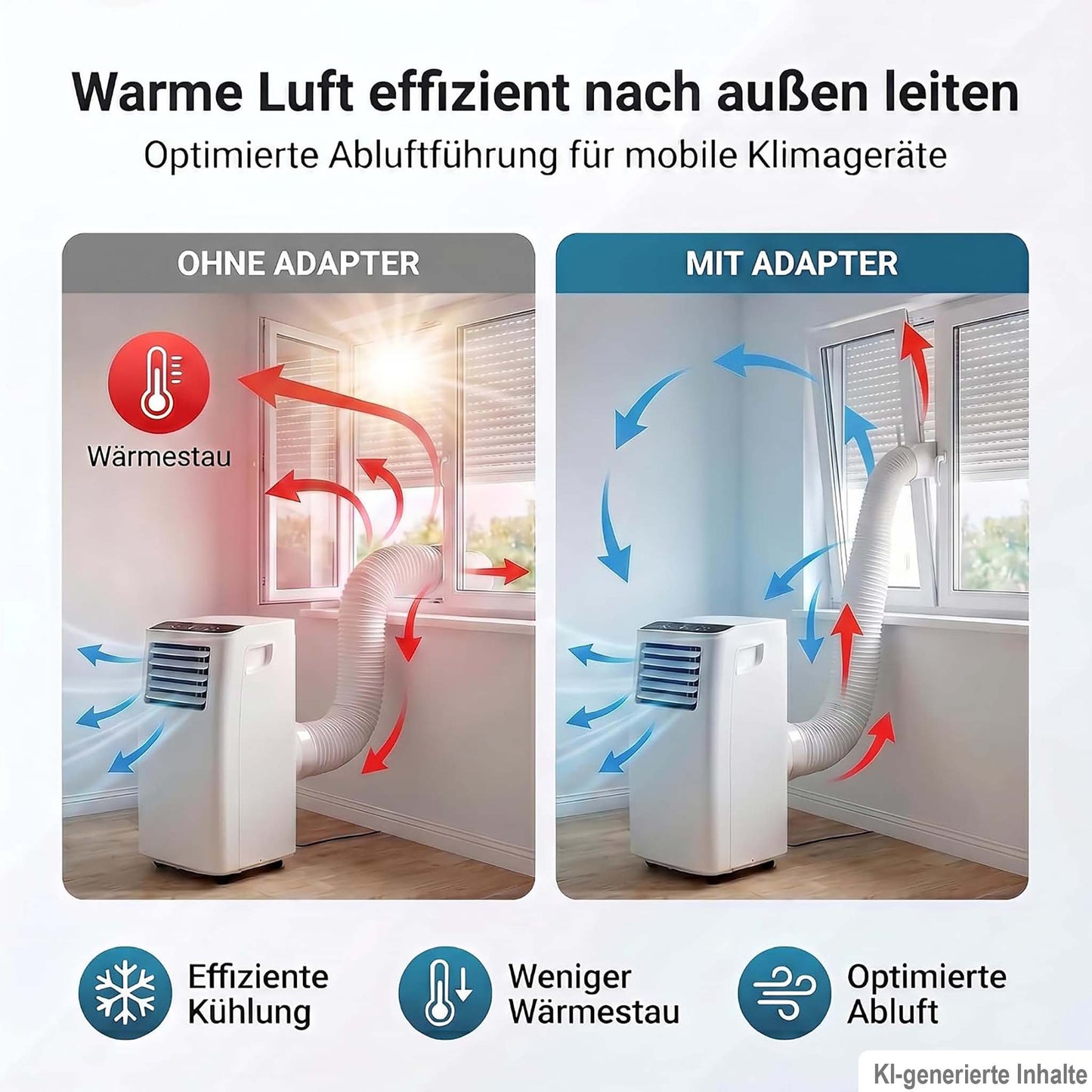 Klimaanlage Abluftschlauch Adapter