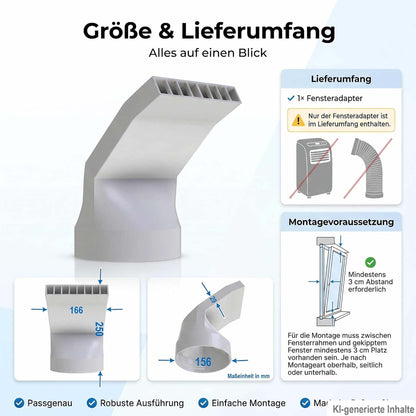 Klimaanlage Abluftschlauch Adapter