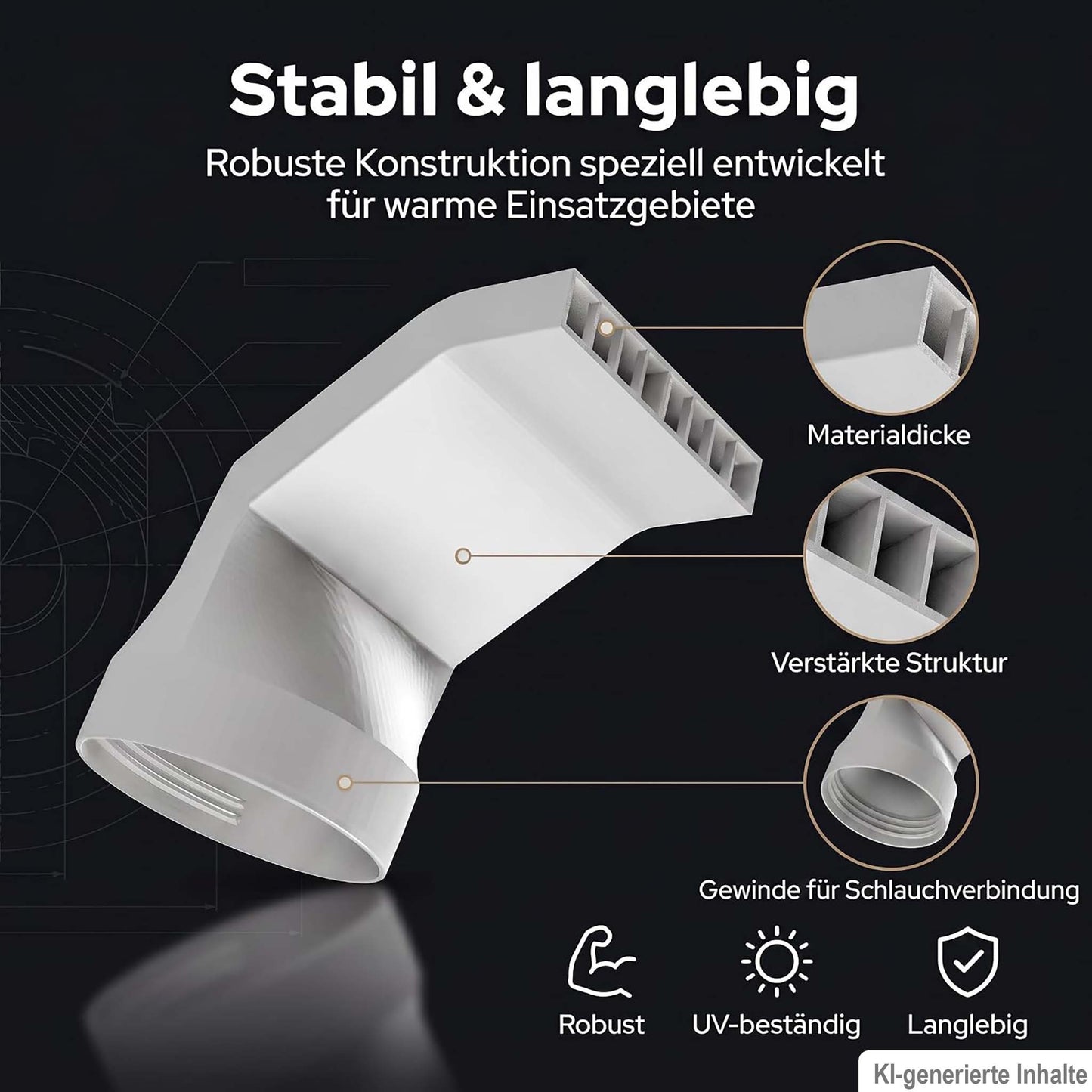 Klimaanlage Abluftschlauch Adapter