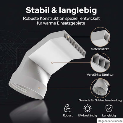 Klimaanlage Abluftschlauch Adapter