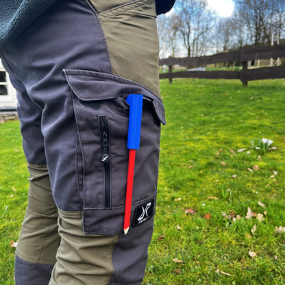 R-Satz Shop Zimmermannsstift Halterung inkl 2 Bleistifte Halter für Handwerker Velux Stift