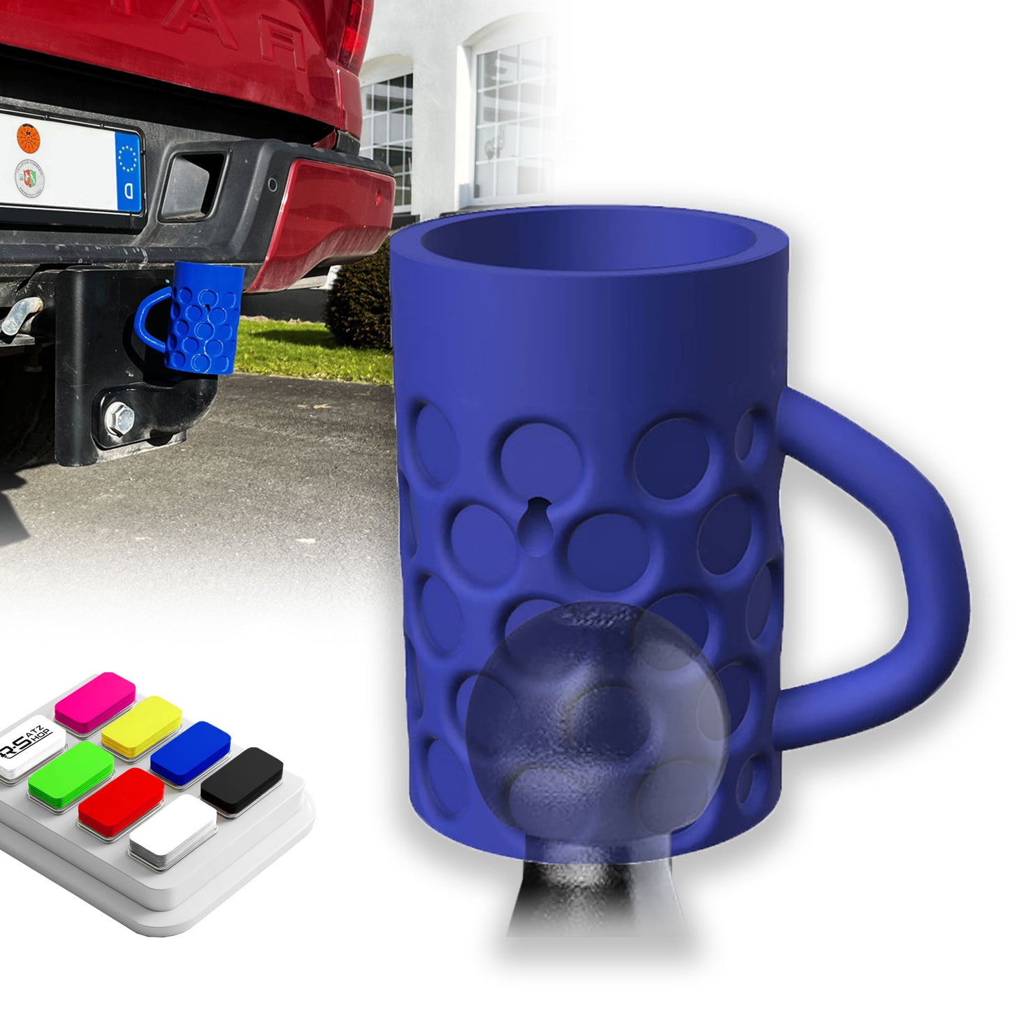 R-Satz Shop Abdeckkappe Anhängerkupplung Bierkrug