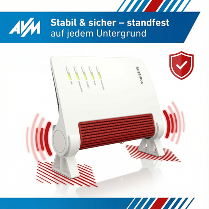 R-Satz Shop Standfuß Ständer passend für Fritzbox 5590 Fiber, 6670 Cable, 7590 AX und 7690 (2er Set)