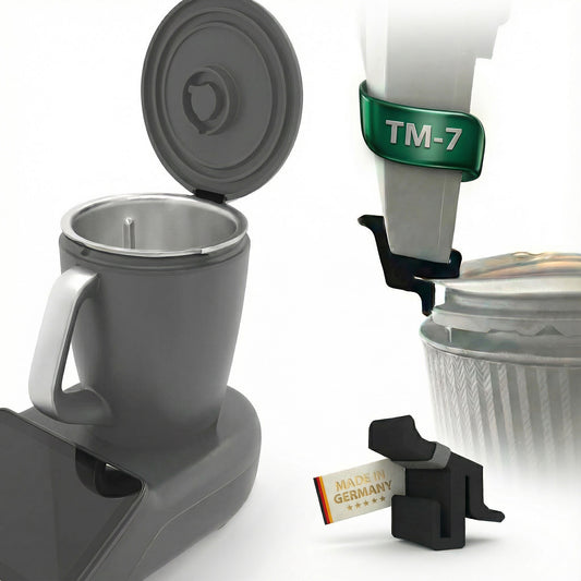 Deckelhalter kompatibel mit Thermomix TM7 – Deckelclip für Mixerdeckel – Saubere & platzsparende Aufbewahrung | R-Satz Shop