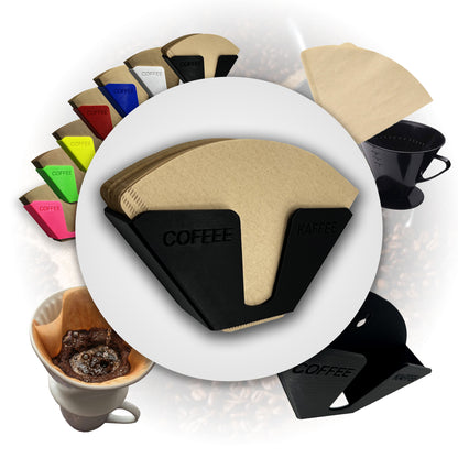 R-Satz Shop Kaffeefilterhalter Ständer für Kaffeefilter Aufbewahrung Wandhalter Papierfilter