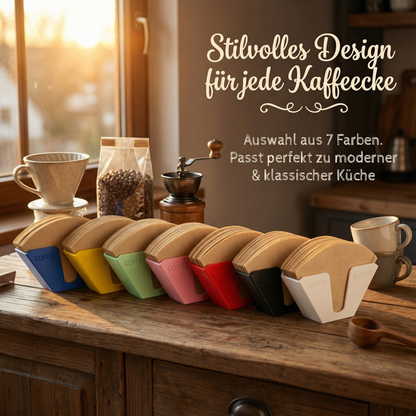 Kaffeefilterhalter Ständer – Wandhalter für Kaffeefilter Aufbewahrung aus Papier | R-Satz Shop