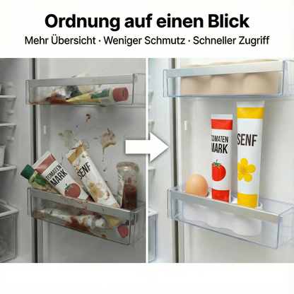 Tubenhalter für Kühlschrank – Platzsparender Tuben- & Eierhalter | R-Satz Shop