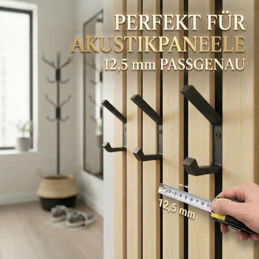 10er Set Haken für Akustikpaneele – Wand- & Kleiderhaken inkl. Schrauben | R-Satz Shop