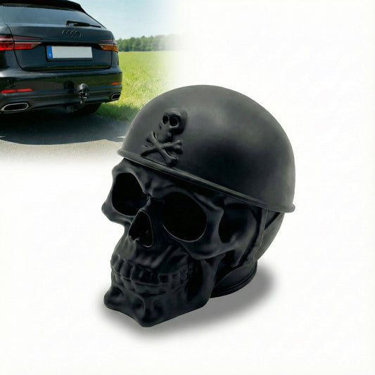 Totenkopf Anhängerkupplung Abdeckung für 50 mm Kugelkopf – Schädel Design Schutzkappe – Universal für Auto & SUV – Robuster Kunststoff – R-Satz Shop