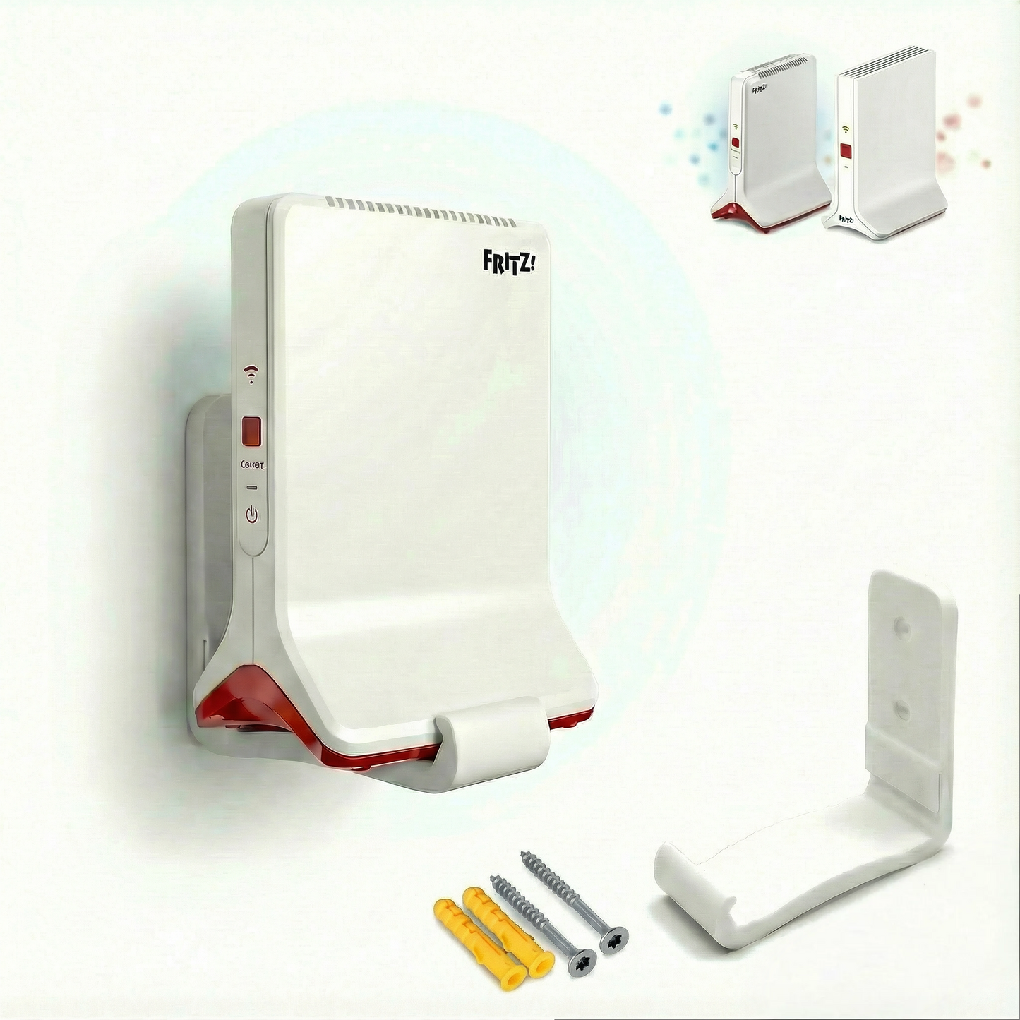 Wandhalterung passend für AVM Fritz Repeater 6000 & 3000 AX – Robuste Wandmontage inkl. Montagematerial | R-Satz Shop