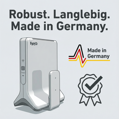 Wandhalterung passend für AVM Fritz Repeater 6000 & 3000 AX – Robuste Wandmontage inkl. Montagematerial | R-Satz Shop