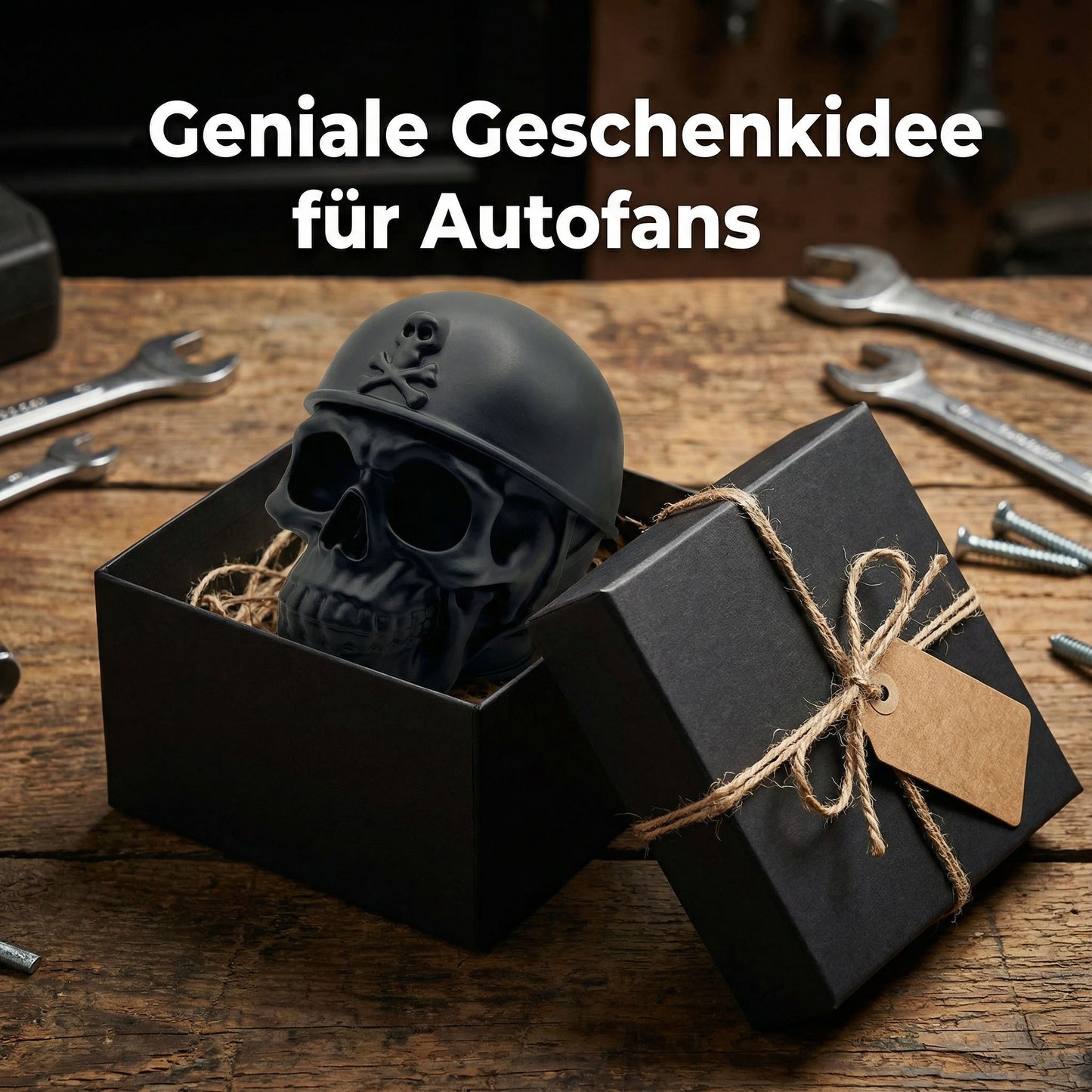 Totenkopf Anhängerkupplung Abdeckung für 50 mm Kugelkopf – Schädel Design Schutzkappe – Universal für Auto & SUV – Robuster Kunststoff – R-Satz Shop