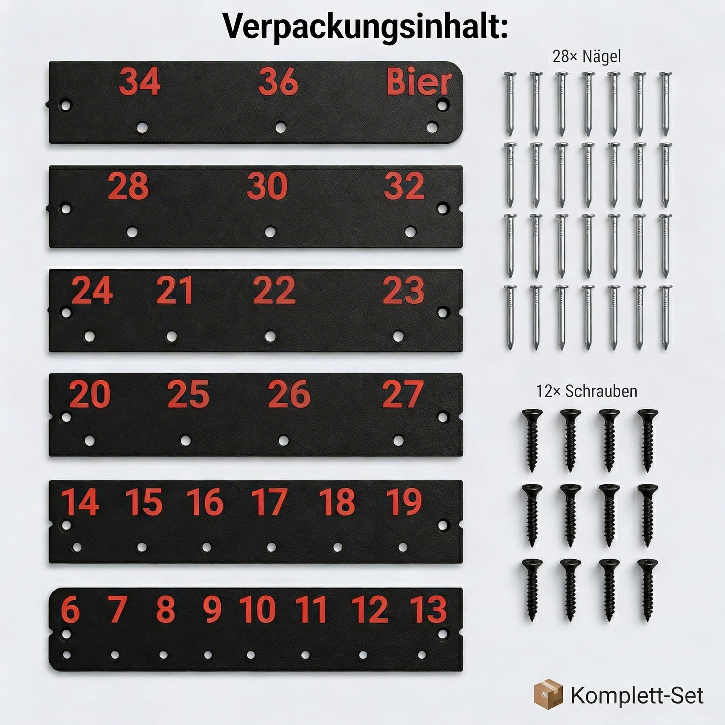 Ringschlüssel Wandhalterung für Maulschlüssel 6–36 mm – Werkzeughalter mit Flaschenöffner für Werkstatt – Einfach anschrauben | R-Satz Shop