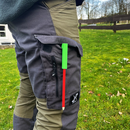 R-Satz Shop Zimmermannsstift Halterung inkl 2 Bleistifte Halter für Handwerker Velux Stift